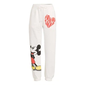 Mickey Mouse Juniors Pull On Joggers White XXL (21) Friend Ship - Picture 1 of 3