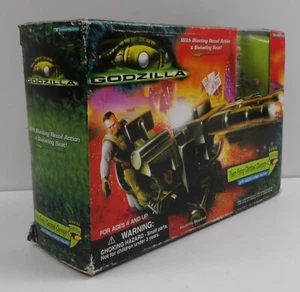 Godzilla Twin-Firing Combat Cannon COMPLETE IN BOX 1998 Trendmaster CIB - Picture 1 of 8