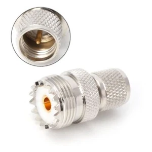 Mini UHF Male To UHF Female Jack Straight RF Connector Coaxial Converter Adapter - Zdjęcie 1 z 8
