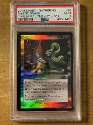 MTG✨MYSTIC SNAKE FOIL✨Time Spiral-Timeshifted PSA 9 MINT 2006 Bader Art POP 2 ! - Image 1 of 2