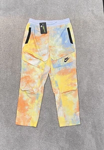 NIKE kids Sportswear Pants Jogger parachute cargo Tie-dye DA0831-085 Large L NWT - Picture 1 of 19