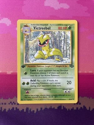 Pokemon Card Victreebel Jungle 1st Edition Rare 30/64 Near Mint - Image 1 of 2