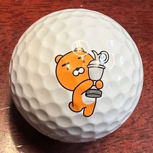 Kakao Friends Golf Logo Holding Trophy Used Golf Ball M-5-2 - Picture 1 of 7