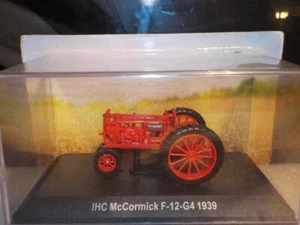 1939 McCormick F-12-G4 Axe IHC 1/43, Model Tractor, 1/43 Scale. + Display Case + - Picture 1 of 1