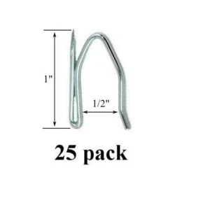 LIGHT DUTY POINTED Drapery Hook Pins for Lightweight Drapery Applications 25-Pk - Picture 1 of 2