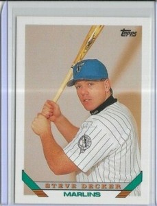1993 Topps #544 Steve Decker Florida Marlins