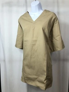 NWT Natural Uniforms Natural Comfort Brown Size Adult 2X - 2 Front Pockets Top - Picture 1 of 4