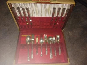 Krönung durch Gemeinschaft Silber Teller Vintage Besteck Set 48 Teile - Bild 1 von 6