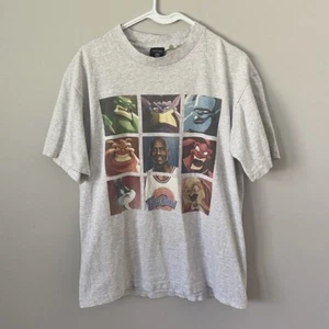 Vintage 1996 Space Jam T-Shirt Herren Large Michael Jordan Basketball 90s USA Tee - Bild 1 von 7
