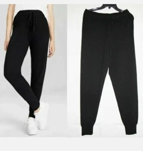 🆕 THEORY 100% Cashmere Arleena Black Pants Size M 🐑 - Picture 1 of 2