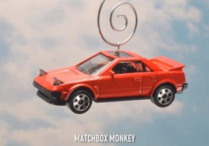 1980's Sports Car Red 1984 Toyota Mr2 Custom Christmas Tree Ornament Adorno - Picture 1 of 10