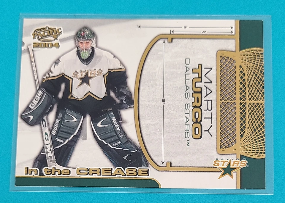 2004-05 Pacific In the Crease #4 Marty Turco Dallas Stars HOCKEY Card A9 - Image 1 of 2