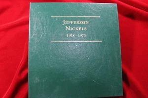 PARTIAL JEFFERSON NICKEL SET IN LITTLETON FOLDER, INCLUDES TOTAL OF 63 COINS - Picture 1 of 10