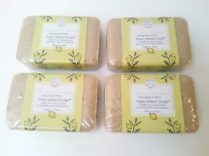 4 X Trader Joe's Bisous de Provence Lemon Verbena Triple Milled Soap Shea Butter - Picture 1 of 10