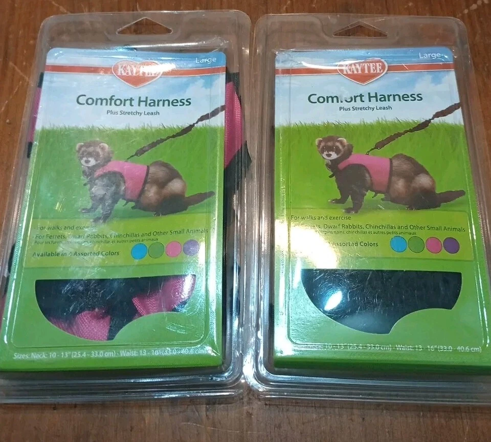 Arnés Kaytee Comfort Talla GRANDE Correa Elástica (Rosa) Hurón Conejo NUEVO Foto 1 de 3