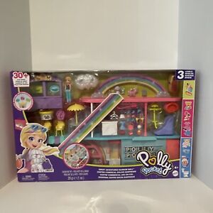 Polly Pocket Sweet Adventures Rainbow Mall Playset