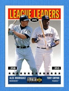 1997 Collector's Choice #56 Alex Rodriguez/Tony Gwynn LL Mariners/Padres