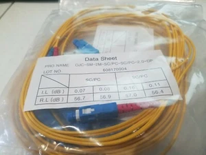 Cable de fibra óptica dúplex de modo único SC/PC - SC/PC 2,0 mm 2 metros de longitud - Imagen 1 de 2