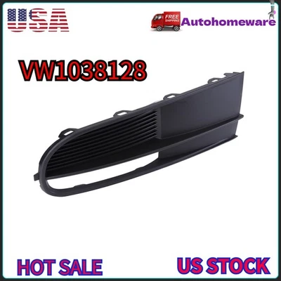 Black VW1038128 Fog Light Cover For 2012-2019 Volkswagen Beetle Front Driver Foto 1 de 4