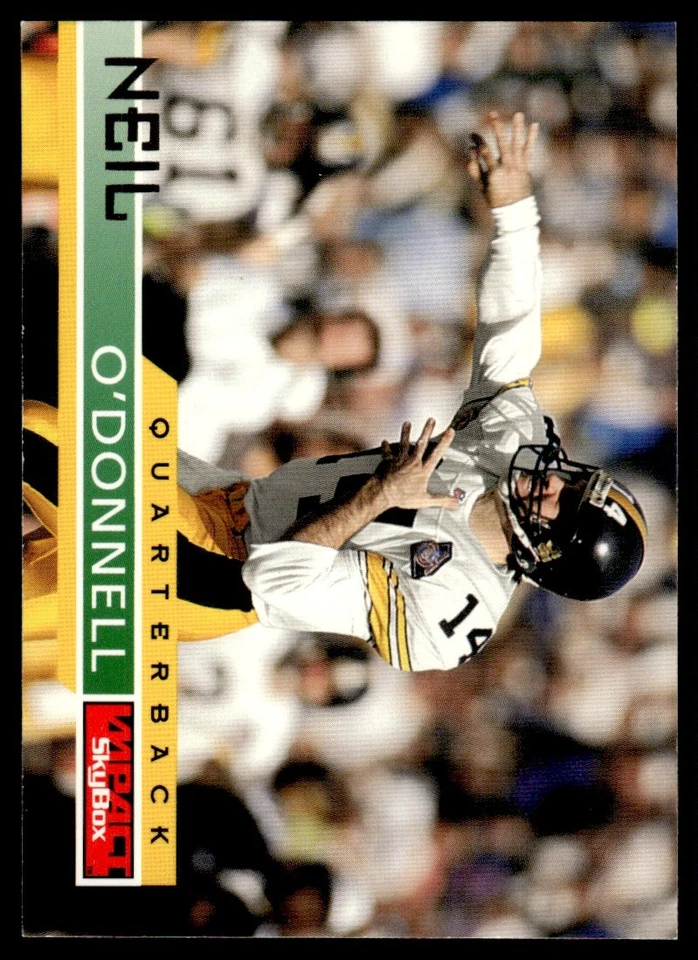 1995 SkyBox Impact Neil O'Donnell Pittsburgh Steelers #117 - Image 1 of 2
