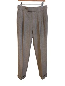 Cad & The Dandy Men's Savile Row Bespoke Hollywood Top Flannel Trousers - Picture 1 of 4