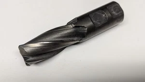 1" HSS End Mill, Resharpened, 1-3/4" LOC, 3/32" Corner Fillet Radius - Picture 1 of 4