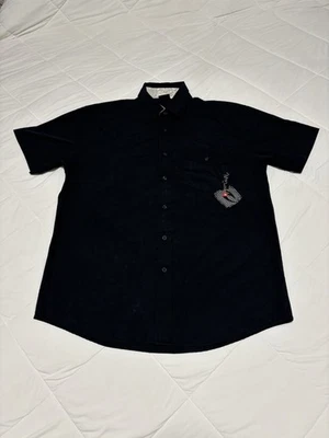 Rip Curl Logo Short Sleeve Button Up Shirt Size M Surf Outdoor Beach Casual Y2K - Image 1 of 4