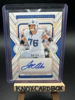 JOE ALT 2024 NATIONAL TREASURES ROOKIE AUTOGRAPH GOLD RC AUTO 4/10 CHARGERS - Image 1 of 2
