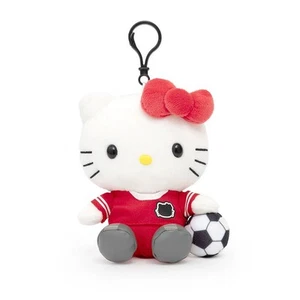 Sanrio Hello Kitty Sport Fußball Maskottchen Clip-On Plüsch Schlüsselanhänger Rucksack Clip - Bild 1 von 1