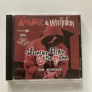 A-Wax Junior High To The Pen CD Bay Area Rap G-Funk Pie-Rx Records + Fliers - Foto 1 di 5