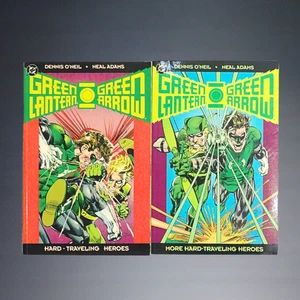 VINTAGE 1992/93 DC GREEN LANTERN GREEN ARROW HARD TRAVELING HEROES 1+2 COMICS - Picture 1 of 6