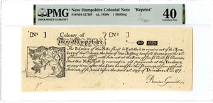 New Hampshire Colonial Note Fr#NH-127RP June 20, 1775 1s PMG XF-40 *Paul Revere* - Picture 1 of 2