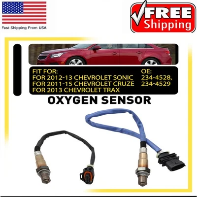 Sensor de oxígeno O2 aguas arriba y aguas abajo para Chevrolet Sonic Trax 2012-2013 2 piezas Foto 1 de 4