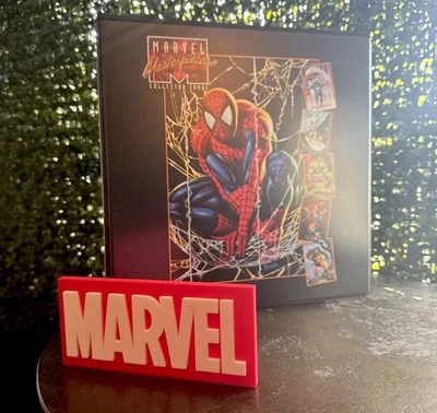 1992 Marvel Masterpieces Base Set + Battle Spectra + Binder + Prism Sticker Set - Image 1 of 4