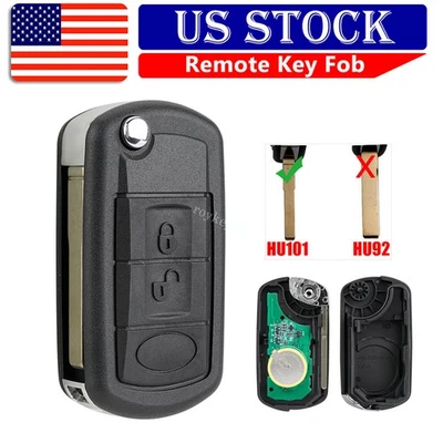 Replacement for 2005 - 2011 Land Rover LR3 Range Rover Sport Flip Remote key Fob - Image 1 of 4