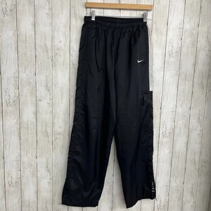 Nike Vintage 90s Nylon Lightweight Zipper Bottom Streetwear Swish Track Pants - Picture 1 of 13