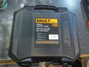 Pelican V100 Vault Small Pistol Ammo Case with Foam - Black - Picture 1 of 4