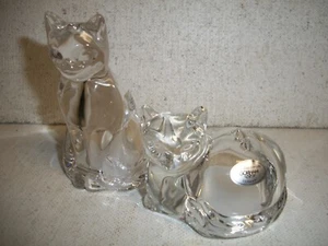 Schöne Gotham Kristall Katze Salz und Pfefferstreuer Katze Katze Kristall Salz und... - Bild 1 von 3