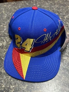 Vintage Jeff Gordon Mütze Kappe Druckknopflasche NASCAR Racing #24 Dupont blau - Neu mit Etikett - Muskatnuss - Bild 1 von 7