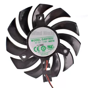 GA81S2U-NNTB DC12V 0.38A 75mm Graphics card cooling fan for GT430 GT440 GT630 - Picture 1 of 7
