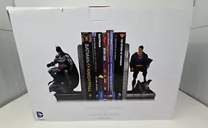 Superman and Batman Bookends Statue Set in Box Magnetic - Picture 1 of 10