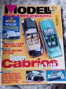 Modello Veicolo 3/1998 - Porsche 996 e Mercedes CLK in 1:18 - Foto 1 di 3