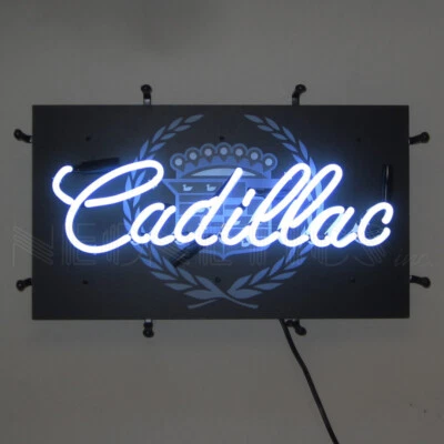 Cadillac Junior Neon Sign With Backing 22"  5SMLCD * BEST PRICES * BEST SERVICE - Image 1 of 4