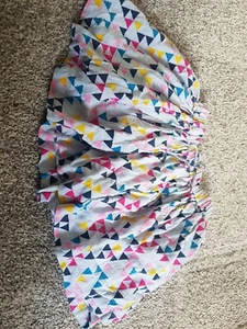 NEXT RARE BABY GIRLS GREY GEOMETRIC RUFFLE RARA SKIRT 18 24 MONTHS LAYERED - Picture 1 of 5