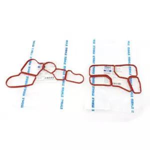 2x Mahle For Mercedes M272 W204 W221 Engine Oil Filter Housing Oil Cooler Gasket - Picture 1 of 3