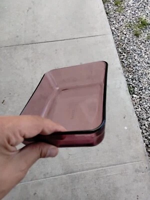 Pyrex Cranberry 7210 Rectangle Casserole Baking Dish 3Cup 750mL 7.25inX5.25in  - Image 1 of 4