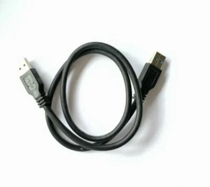 USB 3.0 A Male to A Male USB to USB Cable Cord for Data Transfer 2 Feet Black - Picture 1 of 3