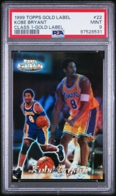 PSA 9 1999 Topps Gold Label Class 1 Kobe Bryant #22 PSA 9 - Image 1 of 2