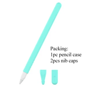 Silicone Sleeve For Apple Pencil 2nd Gen Protective Case Soft Cover Secure Cap - Picture 1 of 18