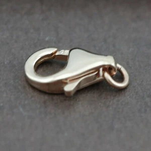Genuine 18CT Solid RG Lobster Clasp 9mm Italy Made - Imagen 1 de 2